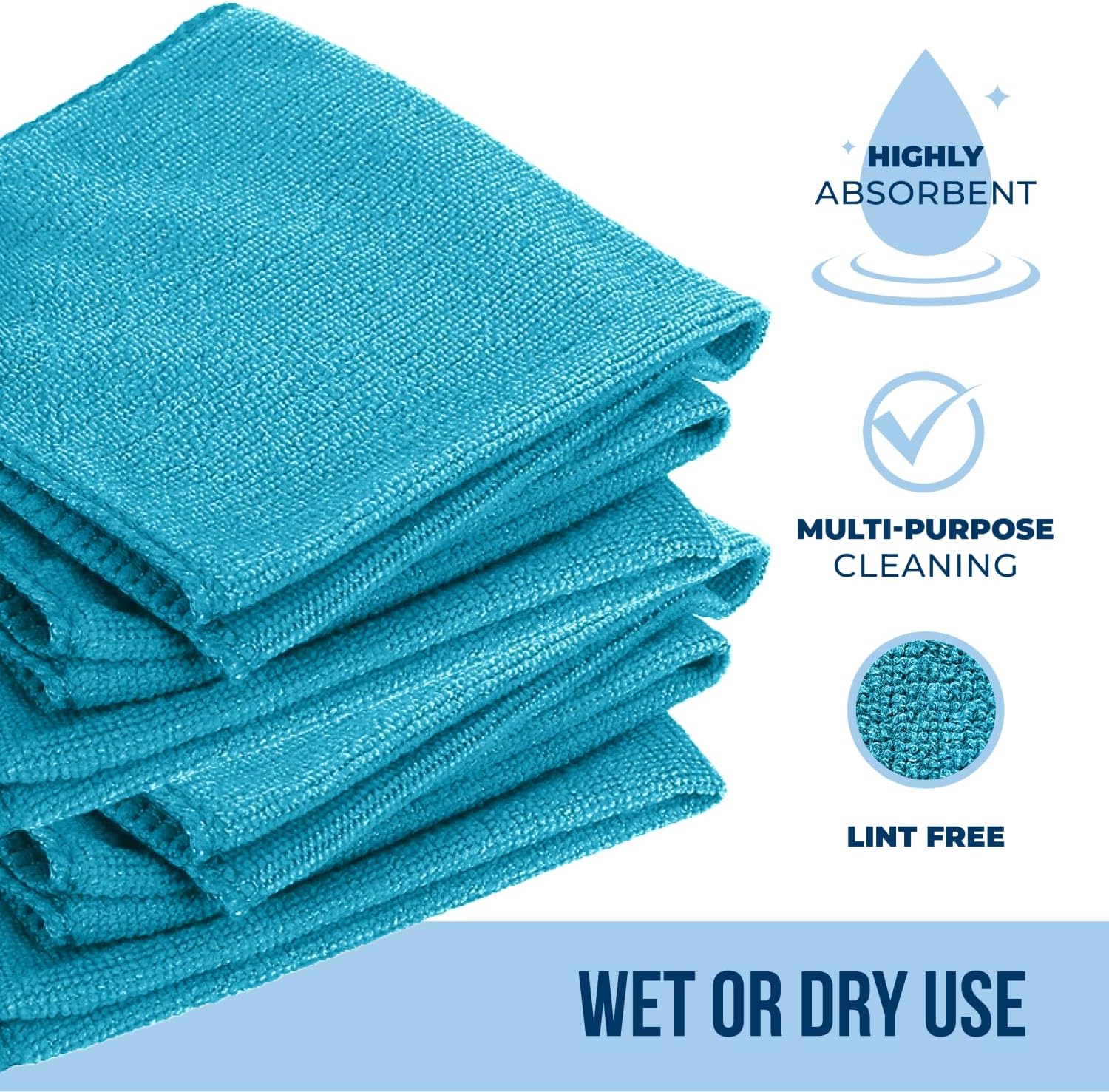300 PCs Microfiber Cleaning Cl - огляд і ціна Cloth Pad Reusable