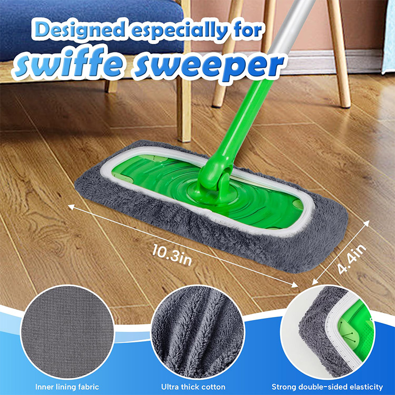 Elastic Microfiber Mop Replace - огляд і ціна Cloth Pad Reusable