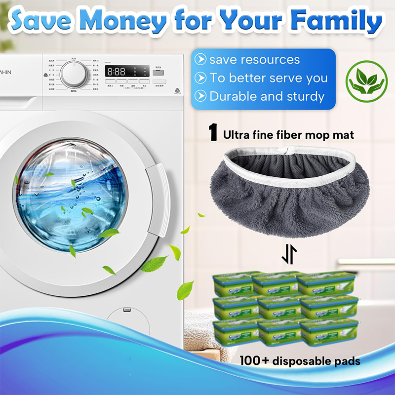 Elastic Microfiber Mop Replace - огляд і ціна Cloth Pad Reusable