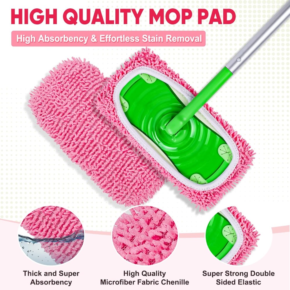 6 Pack Reusable Chenille Mop P - огляд і ціна Cloth Pad Reusable